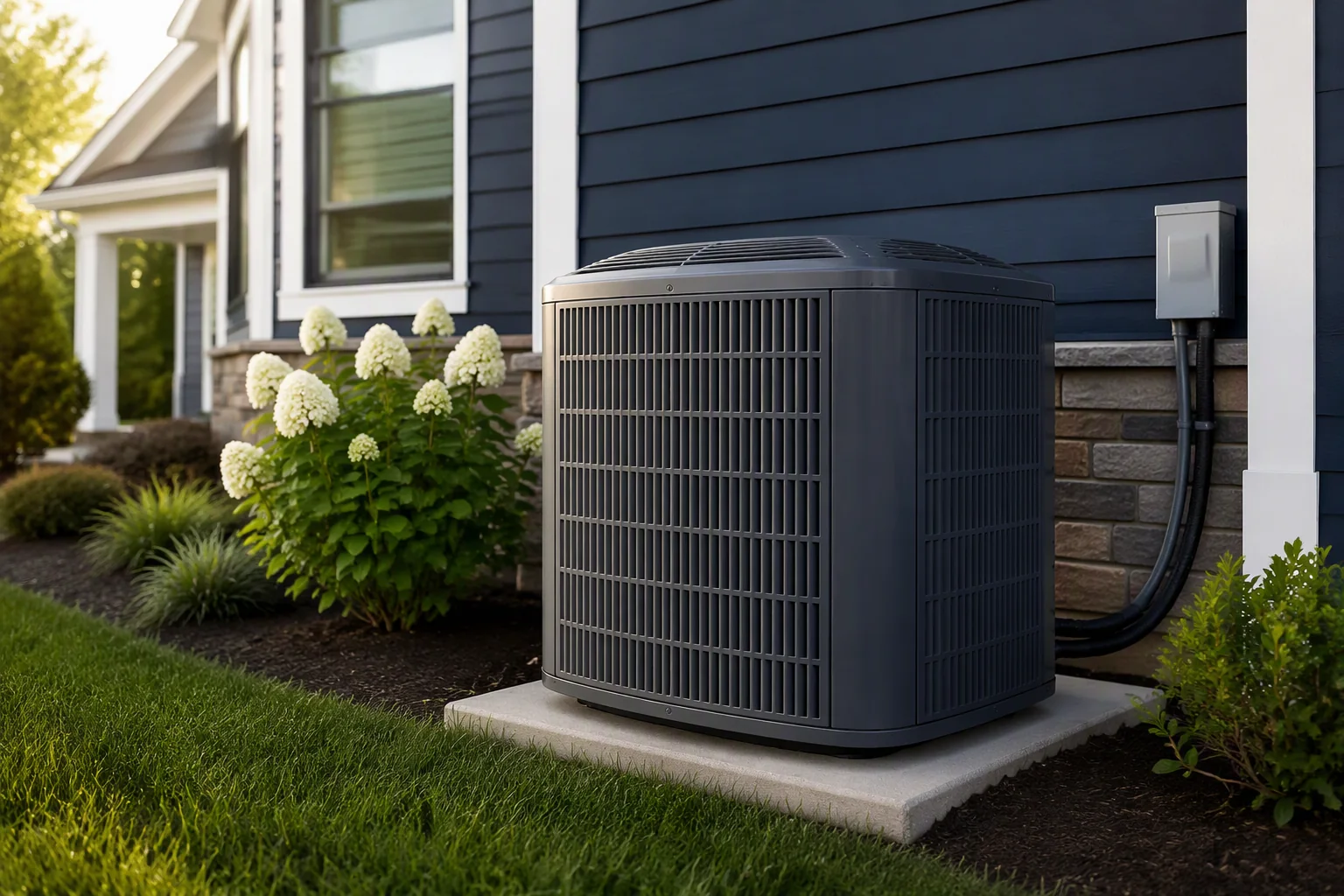 HVAC technician servicing residential comfort equipment